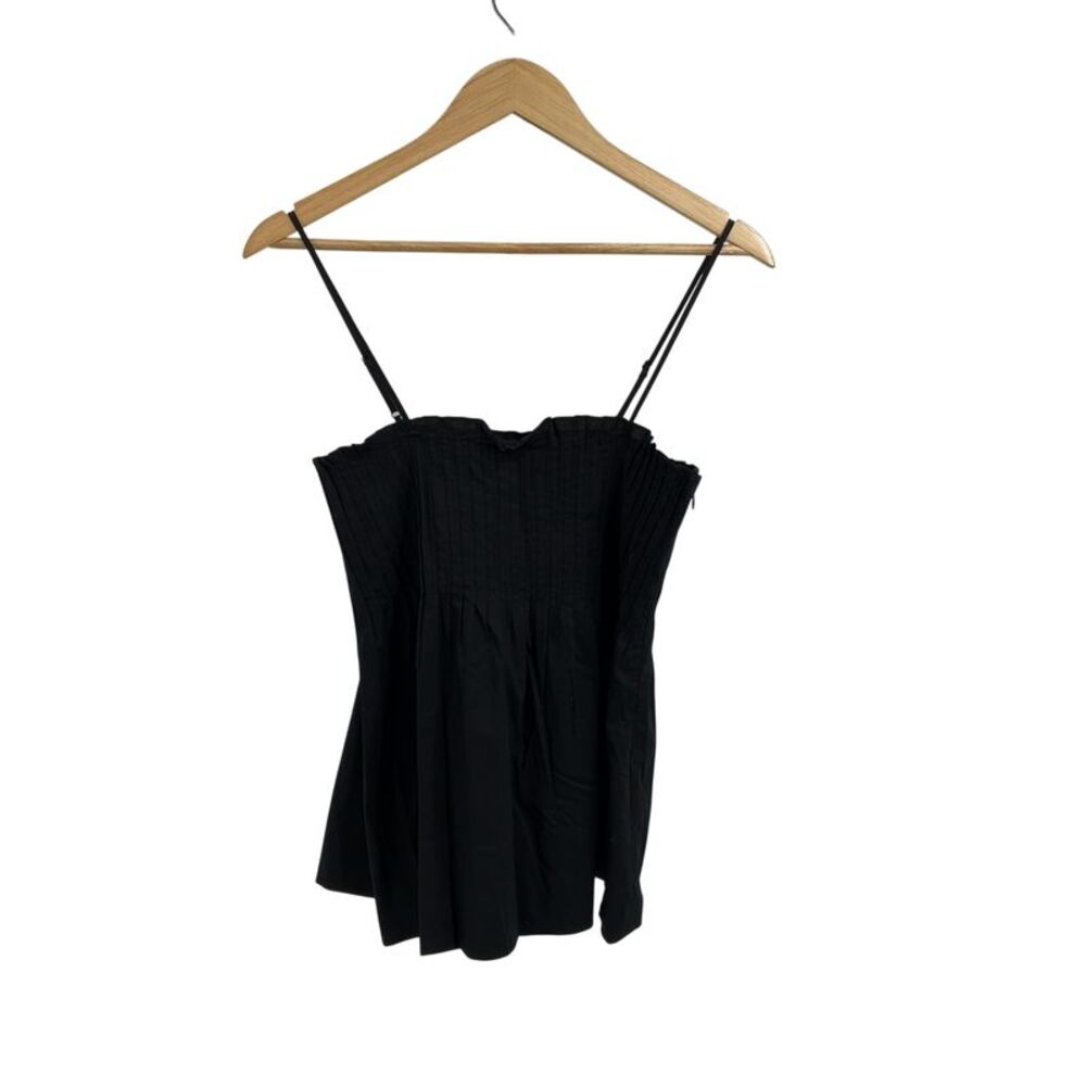 Wayf Women Asalia Pleated Top Black XS